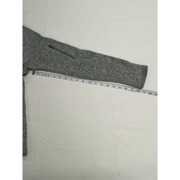 Patagonia Heathered Grey Womens 1/4 Zip Stand Collar Better Sweater Fleece Small - Picture 5 of 8